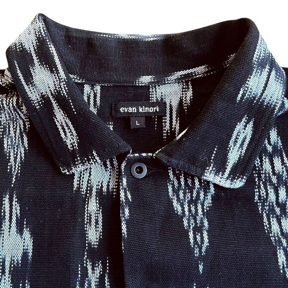 Evan Kinori The Field Shirt in Handwoven Ikat - Large L - Picture 5 of 8